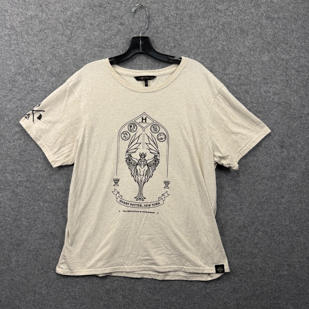 Harry Potter New York Flagship Exclusive‎ Griffin Hogwarts T-Shirt Oatmeal XL